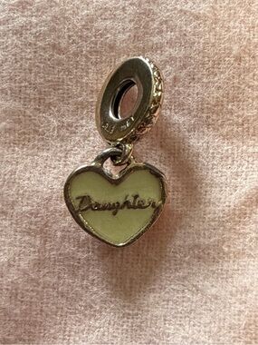 Pandora Rose Daughter Heart Dangle Charm ALE MET Mother Daughter Set